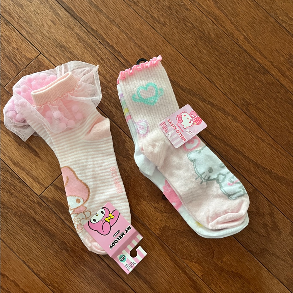 Hello Kitty and My Melody Socks